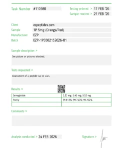 Alternative view of EZP-1P 5mg – (10 vials/Kit)