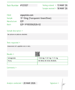 Alternative view of EZP-1P 10mg – (10 vials/Kit)